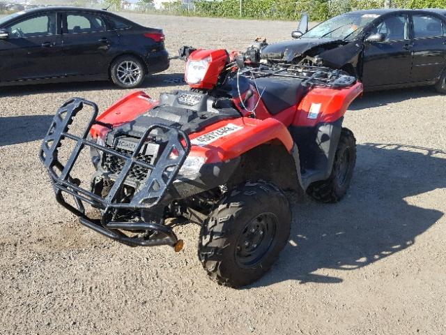 1HFTE4643G4101140 - 2016 HONDA TRX500 FA RED photo 2