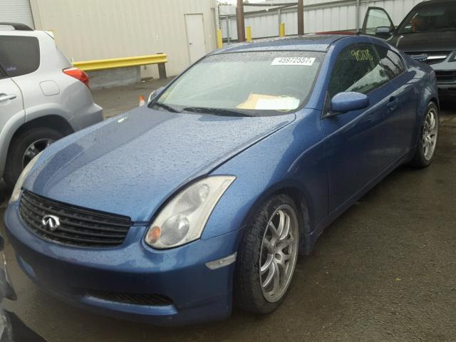 JNKCV54E95M422350 - 2005 INFINITI G35 BLUE photo 2