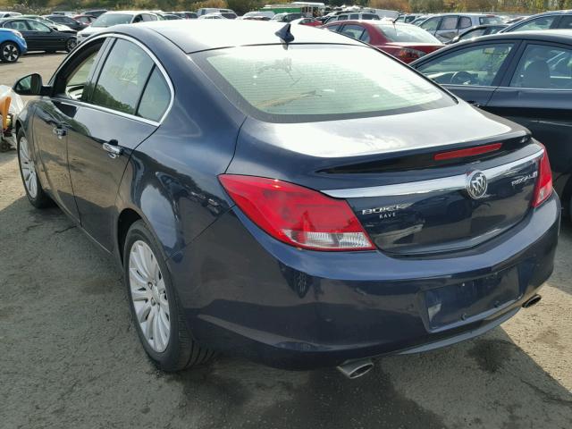 2G4GS5EV1C9136413 - 2012 BUICK REGAL PREM BLUE photo 3