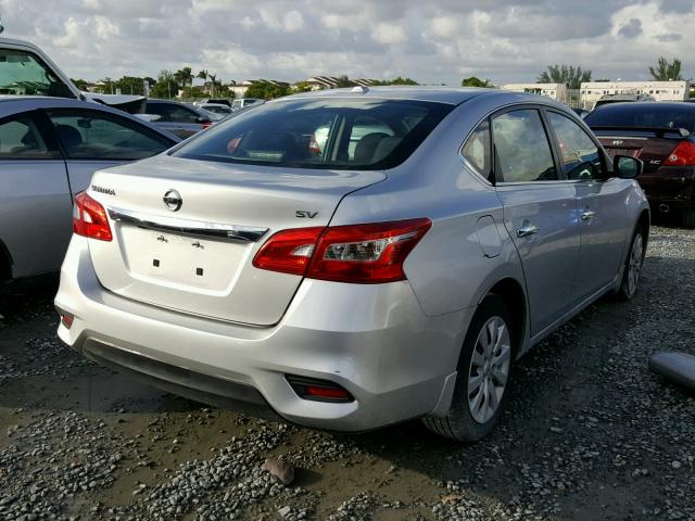 3N1AB7AP9GY230271 - 2016 NISSAN SENTRA S SILVER photo 4