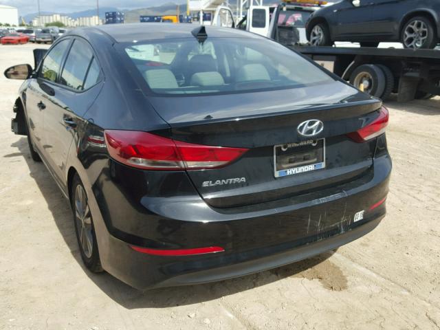 5NPD84LF8HH011764 - 2017 HYUNDAI ELANTRA SE BLACK photo 3