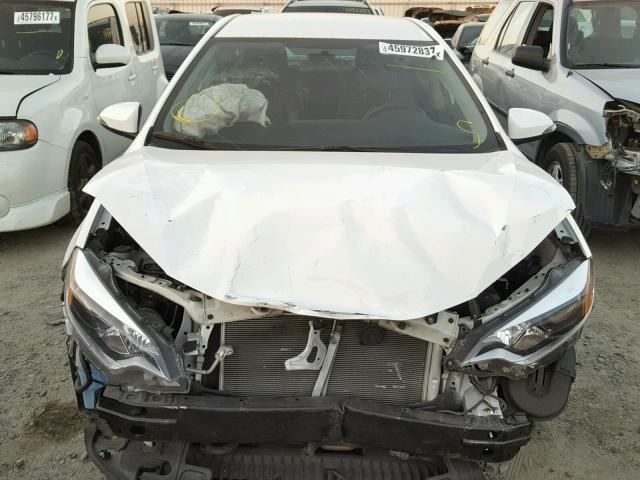 2T1BURHE1FC384547 - 2015 TOYOTA COROLLA L WHITE photo 9