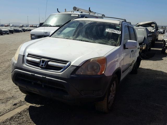 JHLRD788X2C057972 - 2002 HONDA CR-V EX WHITE photo 2