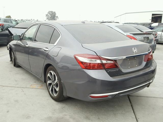 1HGCR2F79HA182484 - 2017 HONDA ACCORD EX CHARCOAL photo 3