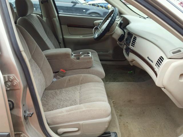 2G1WF52K539101686 - 2003 CHEVROLET IMPALA TAN photo 5