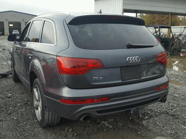 WA1DGAFE2ED004468 - 2014 AUDI Q7 PRESTIG GRAY photo 3