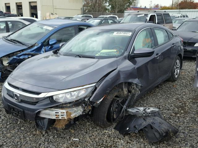 2HGFC2F54HH530352 - 2017 HONDA CIVIC LX GRAY photo 2