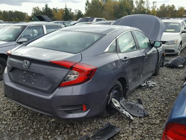 2HGFC2F54HH530352 - 2017 HONDA CIVIC LX GRAY photo 4