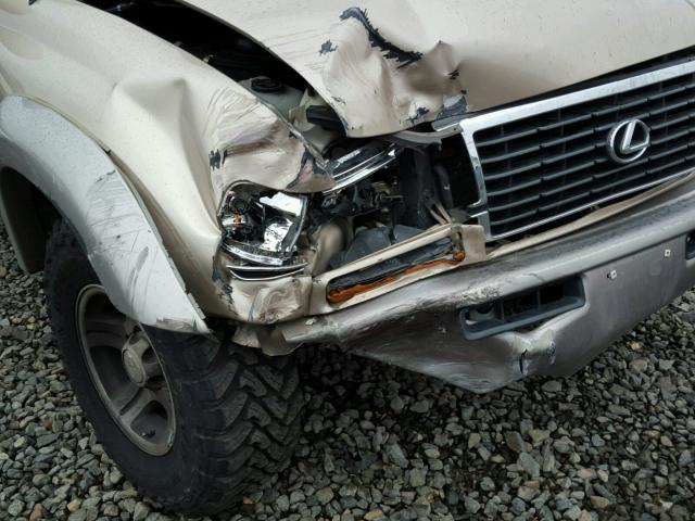 JT6HJ88J9V0180766 - 1997 LEXUS LX GOLD photo 9