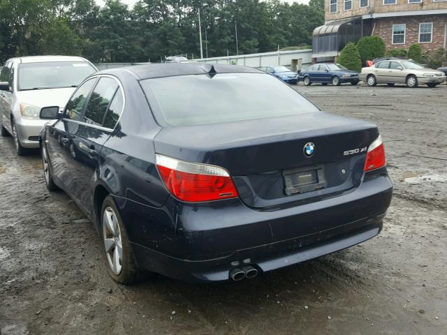 WBANF73557CU28768 - 2007 BMW 530 XI BLUE photo 3