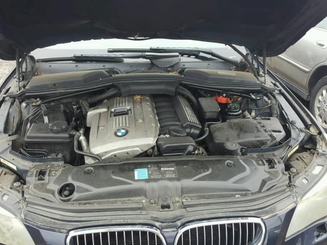 WBANF73557CU28768 - 2007 BMW 530 XI BLUE photo 7