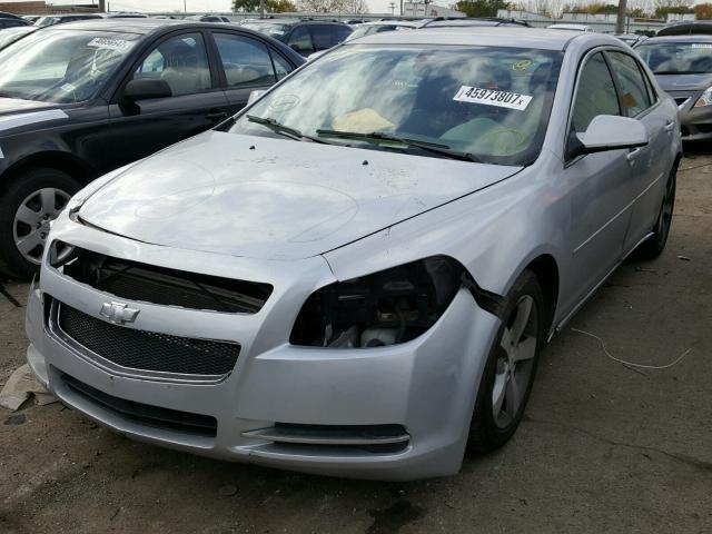 1G1ZC5E16BF296518 - 2011 CHEVROLET MALIBU 1LT SILVER photo 2