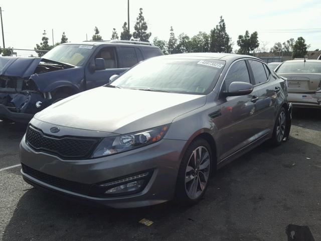 5XXGR4A66DG172021 - 2013 KIA OPTIMA SX SILVER photo 2