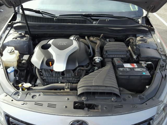 5XXGR4A66DG172021 - 2013 KIA OPTIMA SX SILVER photo 7