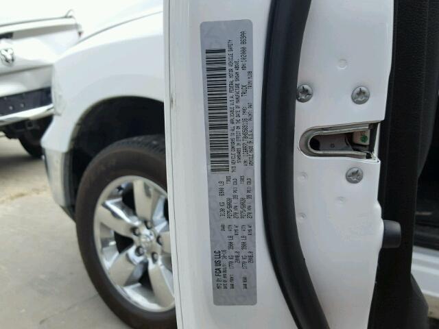 1C6RR7LT8HS569116 - 2017 RAM 1500 SLT თეთრი ფოტო 10