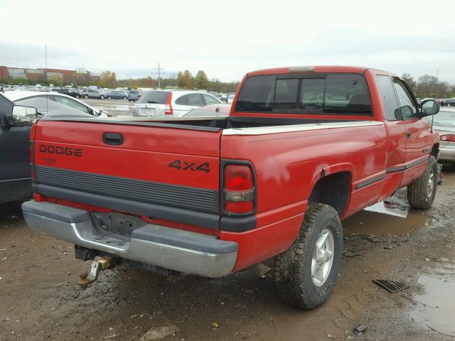 3B7HF1274WG242619 - 1998 DODGE RAM 1500 C RED photo 4