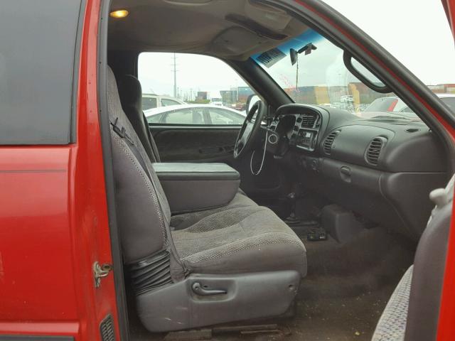 3B7HF1274WG242619 - 1998 DODGE RAM 1500 C RED photo 5