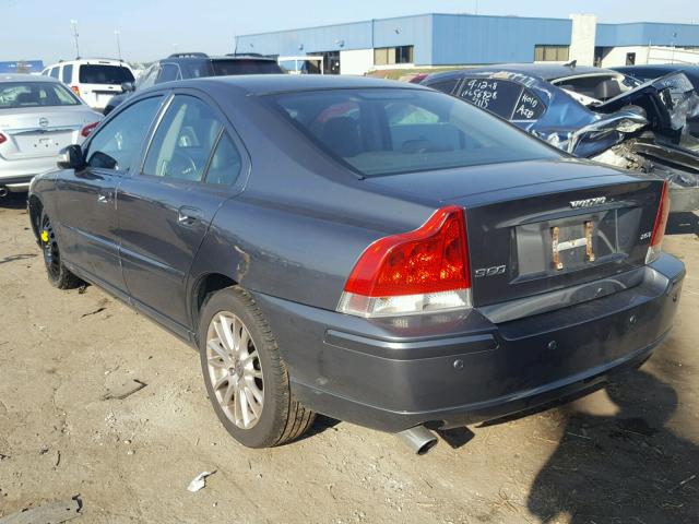 YV1RS592982672796 - 2008 VOLVO S60 2.5T GRAY photo 3