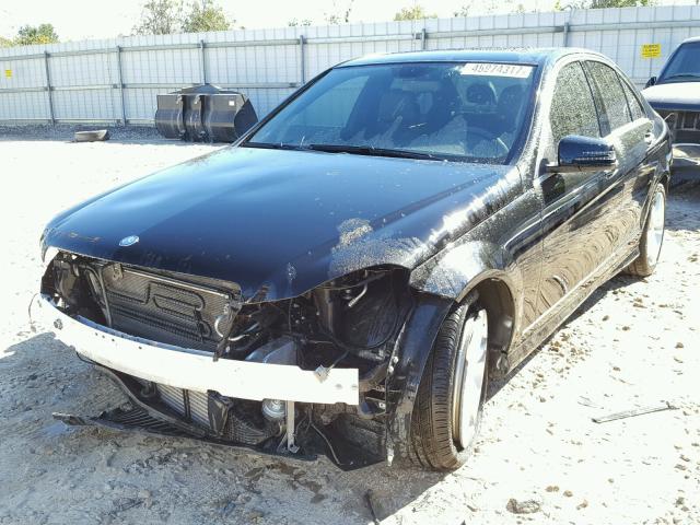 WDDGF4HB4ER311921 - 2014 MERCEDES-BENZ C 250 BLACK photo 2