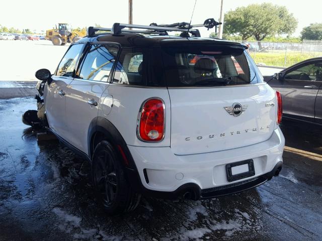 WMWZC3C56DWP23391 - 2013 MINI COOPER S C WHITE photo 3