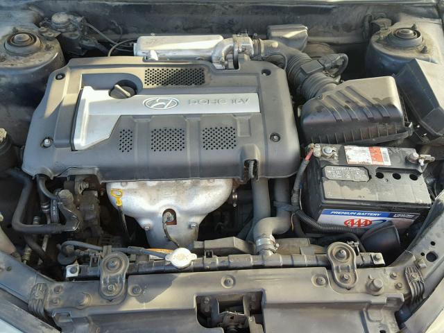 KMHDN46D16U323930 - 2006 HYUNDAI ELANTRA GL BLUE photo 7