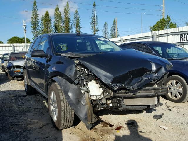 2FMDK3JC9DBA58128 - 2013 FORD EDGE SEL BLACK photo 1