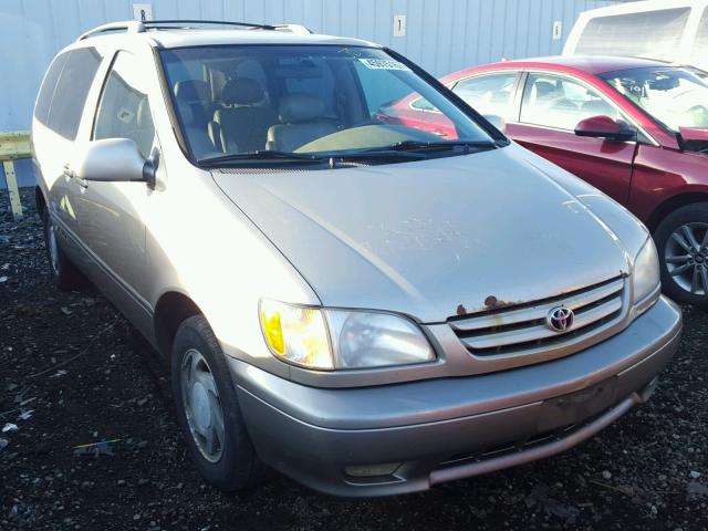 4T3ZF13C31U335462 - 2001 TOYOTA SIENNA LE BEIGE photo 1