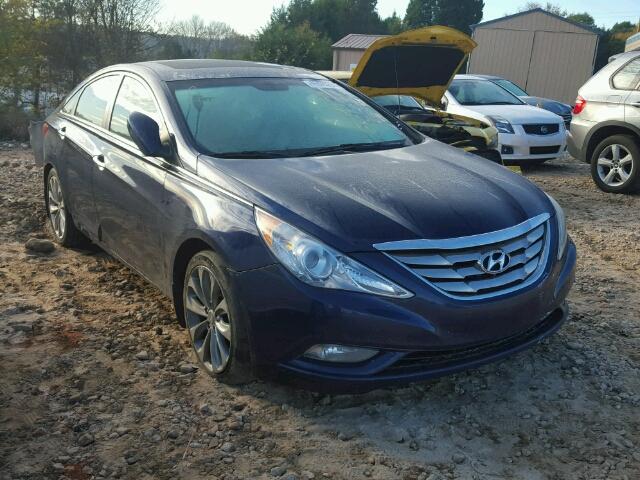 5NPEC4AB4CH450651 - 2012 HYUNDAI SONATA SE BLUE photo 1