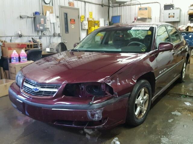 2G1WH52K139269240 - 2003 CHEVROLET IMPALA LS MAROON photo 2