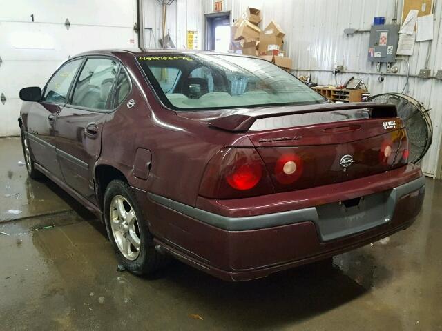 2G1WH52K139269240 - 2003 CHEVROLET IMPALA LS MAROON photo 3