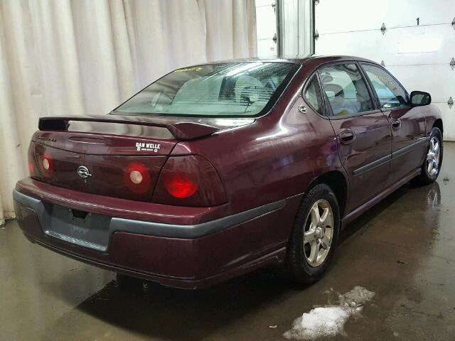 2G1WH52K139269240 - 2003 CHEVROLET IMPALA LS MAROON photo 4