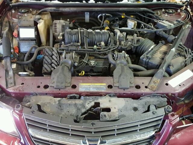 2G1WH52K139269240 - 2003 CHEVROLET IMPALA LS MAROON photo 7