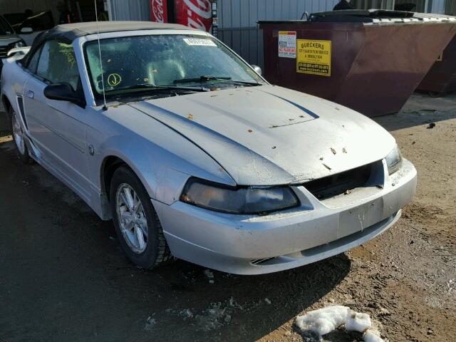 1FAFP44614F180044 - 2004 FORD MUSTANG SILVER photo 1