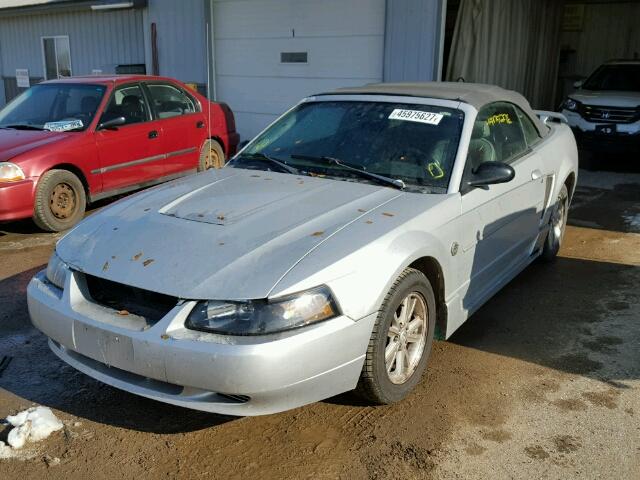 1FAFP44614F180044 - 2004 FORD MUSTANG SILVER photo 2