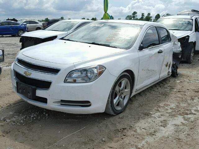 1G1ZH57BX9F103515 - 2009 CHEVROLET MALIBU 1LT WHITE photo 2