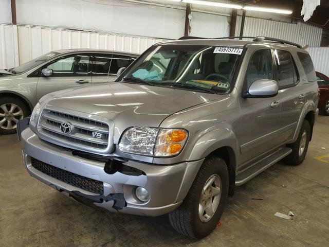 5TDZT34A23S202987 - 2003 TOYOTA SEQUOIA SR SILVER photo 2