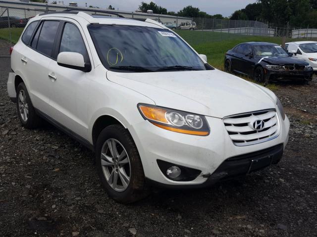 5NMSK4AG2AH401590 - 2010 HYUNDAI SANTA FE L WHITE photo 1