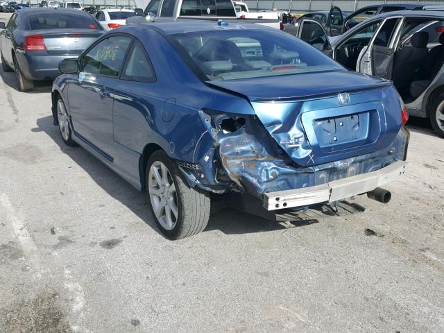 2HGFG1B92AH527382 - 2010 HONDA CIVIC EXL 蓝色 照片 3