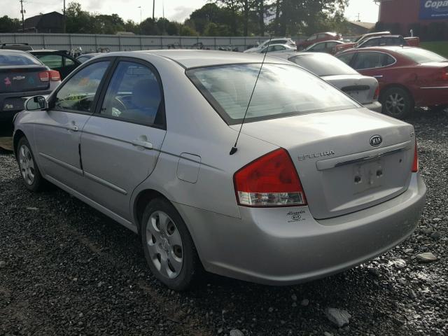 KNAFE222595666063 - 2009 KIA SPECTRA EX SILVER photo 3