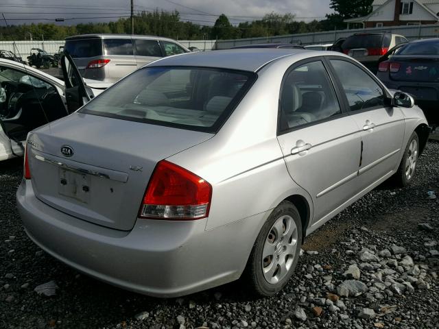 KNAFE222595666063 - 2009 KIA SPECTRA EX SILVER photo 4