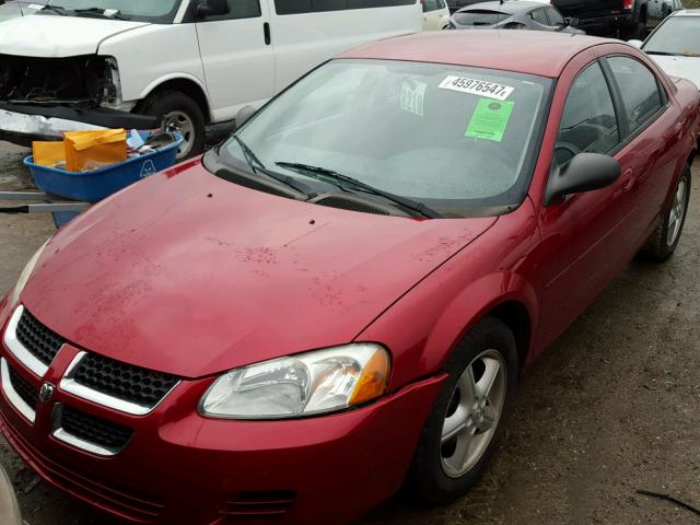 1B3EL46X74N229715 - 2004 DODGE STRATUS RED photo 2