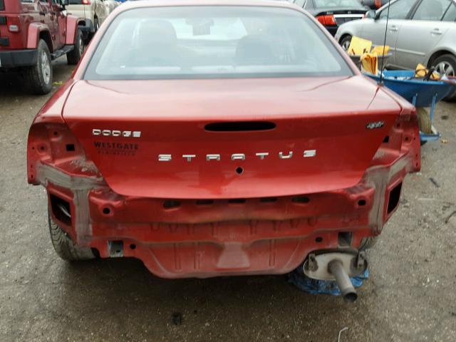 1B3EL46X74N229715 - 2004 DODGE STRATUS RED photo 9