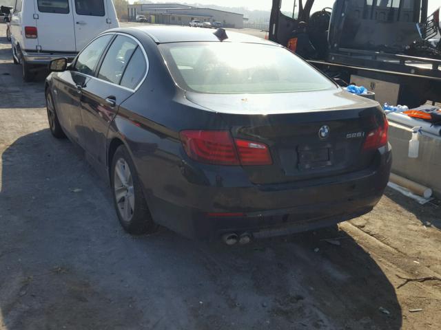 WBAFR1C56BC746125 - 2011 BMW 528 I BLACK photo 3