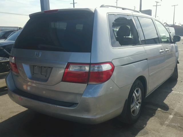 5FNRL387X6B079866 - 2006 HONDA ODYSSEY EX SILVER photo 4