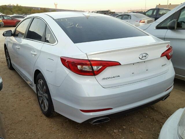 5NPE34AF3HH569821 - 2017 HYUNDAI SONATA WHITE photo 3