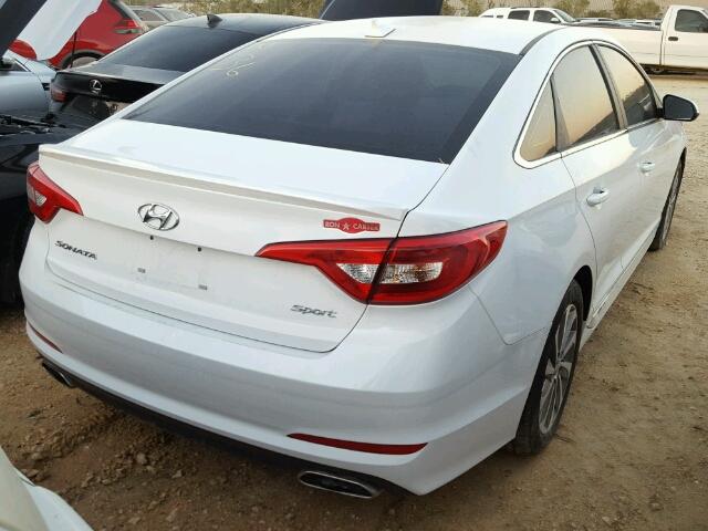 5NPE34AF3HH569821 - 2017 HYUNDAI SONATA WHITE photo 4