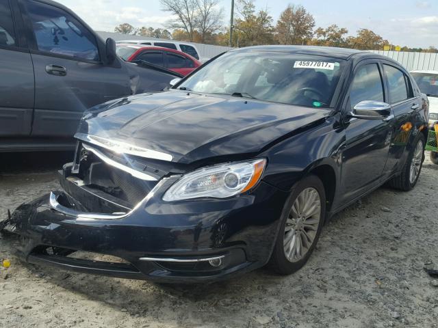 1C3CCBCG7DN515597 - 2013 CHRYSLER 200 LIMITE BLACK photo 2