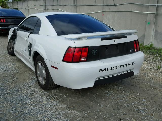 1FAFP40604F170014 - 2004 FORD MUSTANG WHITE photo 3