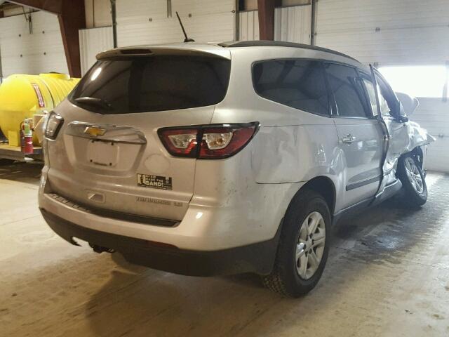 1GNKVFED7DJ152924 - 2013 CHEVROLET TRAVERSE L SILVER photo 4