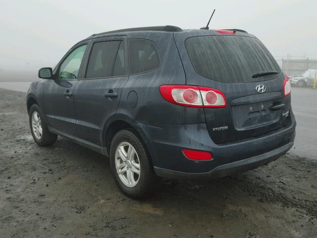 5XYZGDAB0BG083064 - 2011 HYUNDAI SANTA FE G BLUE photo 3